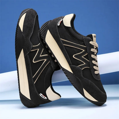 Sneakers Casual Mens Designer Retro Running Shoes Fashion Microfiber Leather Fabric Breathable Increased Internal Platform Shoes