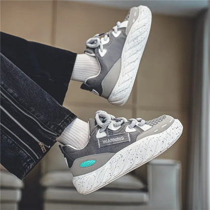 Chunky Men Canvas Sneakers Tennis Man Trend 2023 Casual Skateboarder Shoes Black Man Autumn Comfort Anti Slip Mens Footwear Rest