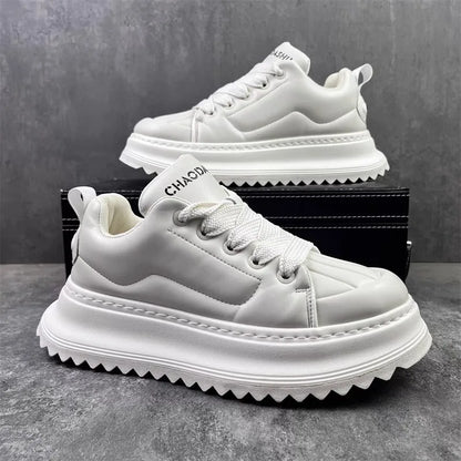 Men's Sneakers Chunky Sneaker 2025Fashion Designer Shoes Man Casual Leather Increased Internal Platform Board Shoes Outdoor Shoe