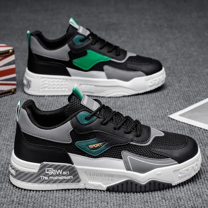 Men's Casual Sports Shoes Low-Top Fashion Trend Mesh Men Skateboard Shoes New 2025 Summer Outdoor Sports Shoes Tenis Masculino