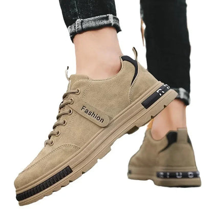 Men's new breathable labor protection shoes, men's trendy and versatile anti slip sports board shoes, workwear shoes