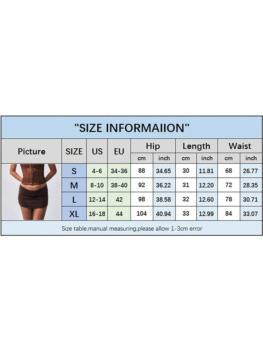 Y2K Low Waist Slim Mini Micro Skirts A-line Solid Color Casual Elastic Skirt  Women Fashionable Bodycon Skirts Streetwear