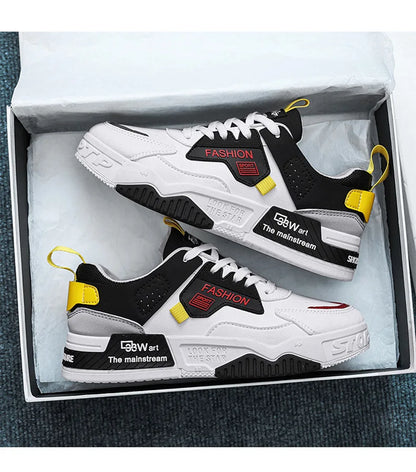 2025 summer new all-in-one fashion leisure sports youth thick sole fashion shoes small white shoes men's board shoes light
