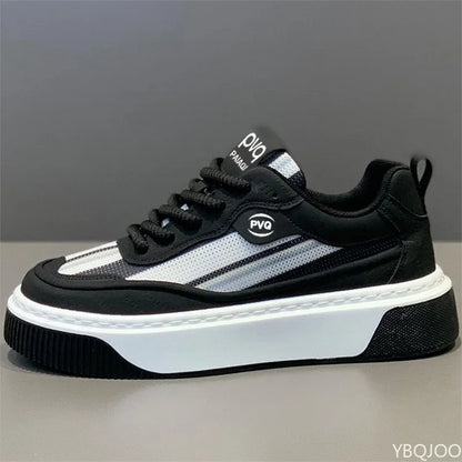 Spring and Autumn Fashion Trends Versatile Men's Sports and Leisure Shoes Thick Soled Height Increasing Breathable Men's Shoes