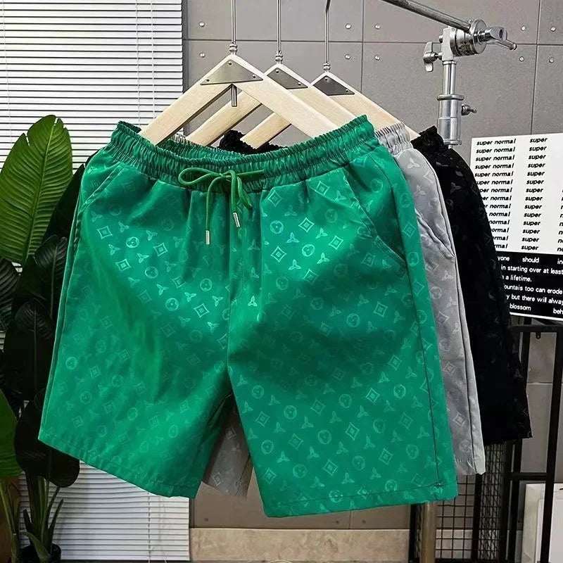 2025 Summer Adult Children's Five-point Shorts Summer New High-end Brand Trendy Brand Casual New Versatile Children's Sports