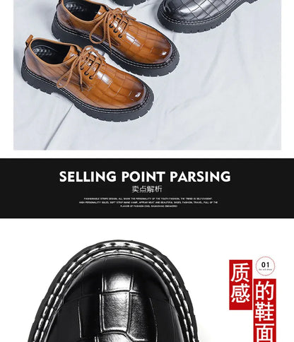 Men's Loafers Luxury Brand Leather Dress Shoes Breathable Slip-On Solid Formal Casual Shoes Handmade Designer Men Shoes Mocassin