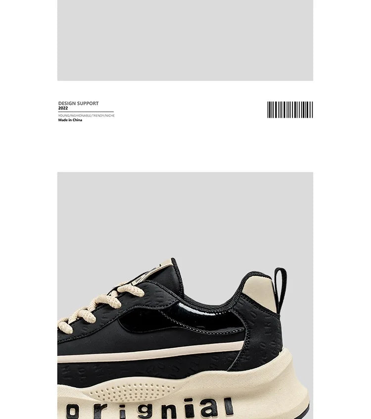 New Sneakers Men Wear Resistant Anti Slip Breathable Running Shoes Thick Soled Height Boosting Casual Shoes Zapatos Para Hombres