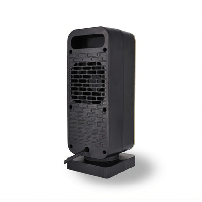 500W Portable Ceramic Electric Space Heater, Quiet, Square Shape, Tip-over Protection - 110-130V US Plug, No Energy Efficiency Rating, for Bedroom, Living Room, Office