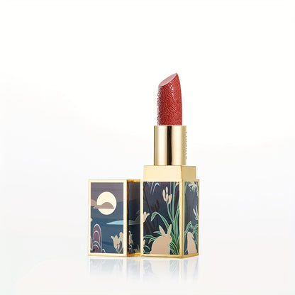 Enchanting Luxurious Matte Velvet Lip Collection - Hydrating, Long-Lasting, Seamless Finish - A Fashionable Chinese Traditional Printed Gift for Women, Perfect for Valentines Day & Lunar New Year Celebrations