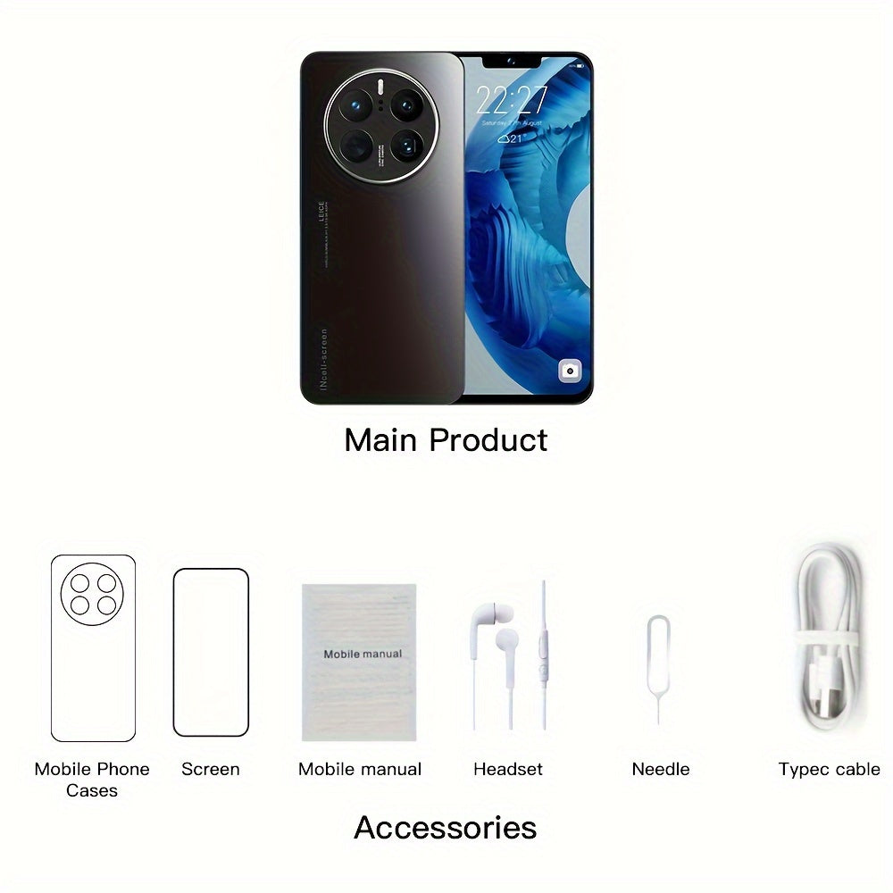 Smartphone Compatible With Android, Memory 2GB+16GB, 6.53 Inches, 4G FDD/TDD, MTK6737 Quad-Core CPU, All-In-One, Front Camera 5 Million Pixels + Rear Camera 13 Million Pixels, GCash.