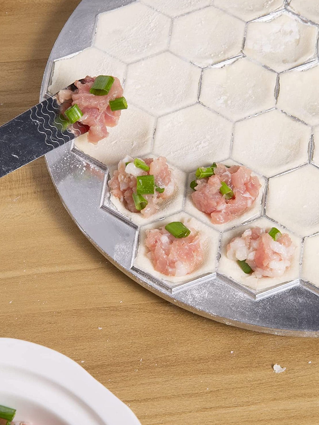 1pc Silvery Ravioli Maker - 37 Holes Dumpling Mold for Easy and Delicious Homemade Dumplings - Stainless Steel - For Cooking Enthusiasts & Home Bakers - Perfect Gift for Foodies