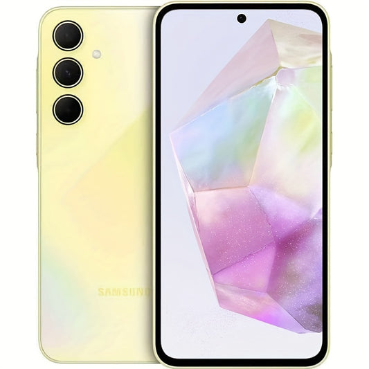 Samsung Galaxy A35 5G, 8 RAM 256 ROM, Dual Sim Android Smartphone, Unlocked, Awesome Lemon