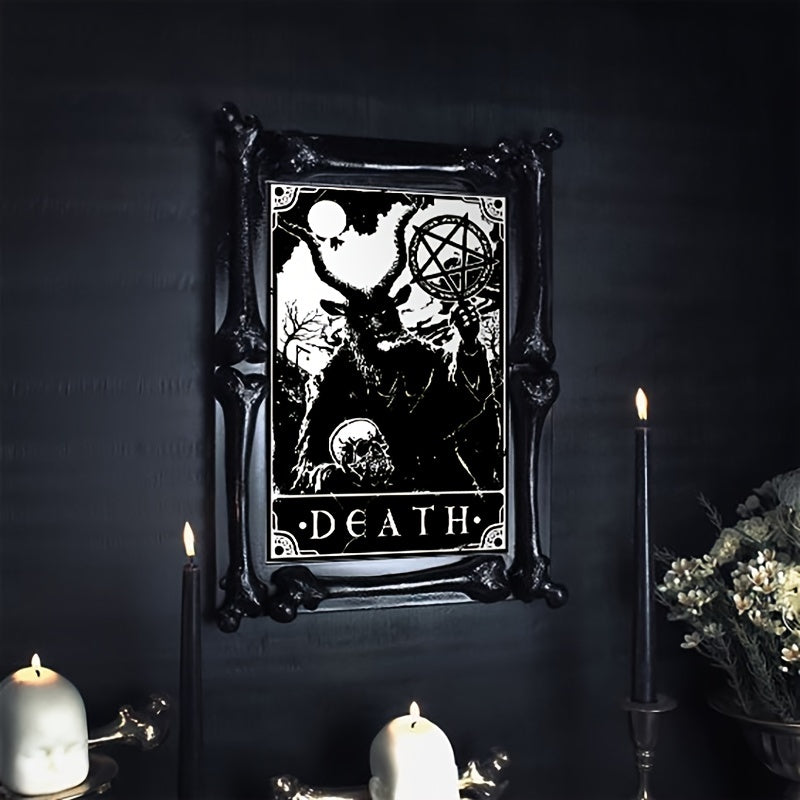 6pcs/set Black White Tarot Posters Wall Art, Living Room Bedroom Modern Wall Painting No Frame
