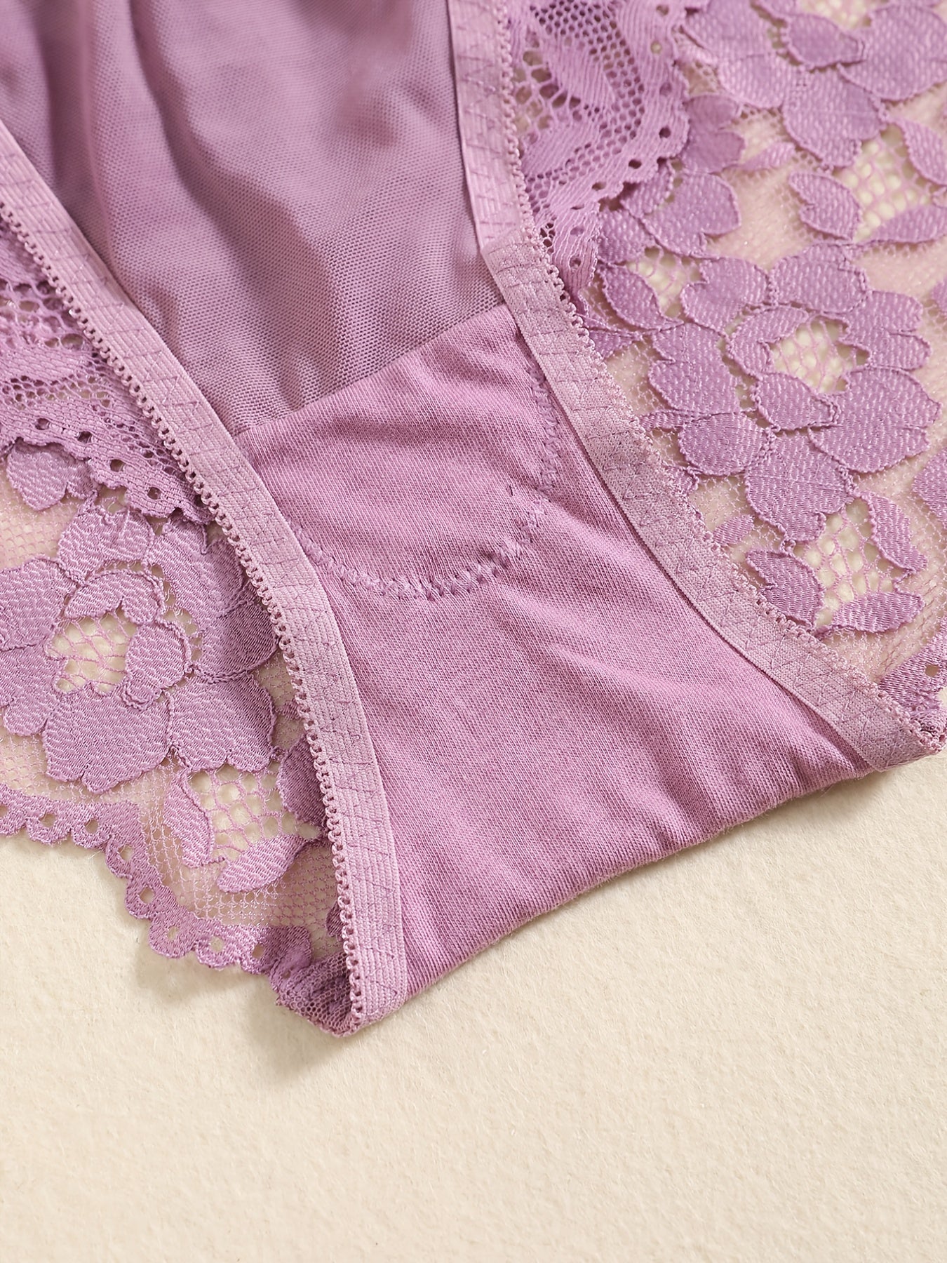 Romantic Lace Embroidery Lingerie Set - Soft & Breathable Push-Up Bra with Sheer Panty - Perfect Seductive Valentines Gift for Her - Womens Comfortable Intimate Wear