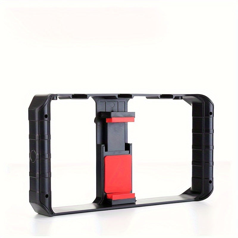 Taisioner Smartphone Video Rig Hand Girp Stabilizer Filmmaking Vlogging Case Phone Video Stabilizer  for Videomaker Film-Maker Video-grapher with Cold Shoe Mount for iPhone Samsung and More