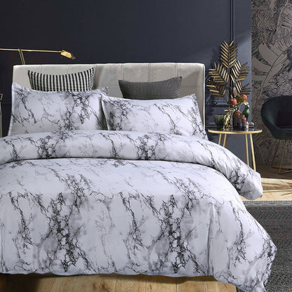 [Chemical Fiber] 3Psc Quilt Cover Three-Piece Set | 90G Chemical Fiber Brushed Printed Fabric | One Quilt Cover Plus a Pair of Pillowcases