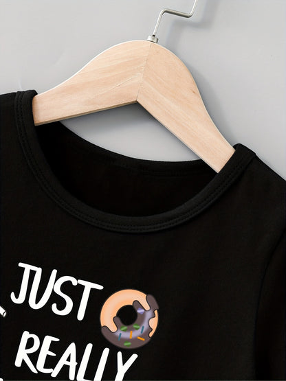 Fun Snack Lover's Tee - Boys' Creative T-Shirt - Lightweight, Comfy, Short Sleeve, Crew Neck, Casual Summer Kids Clothing for Boys