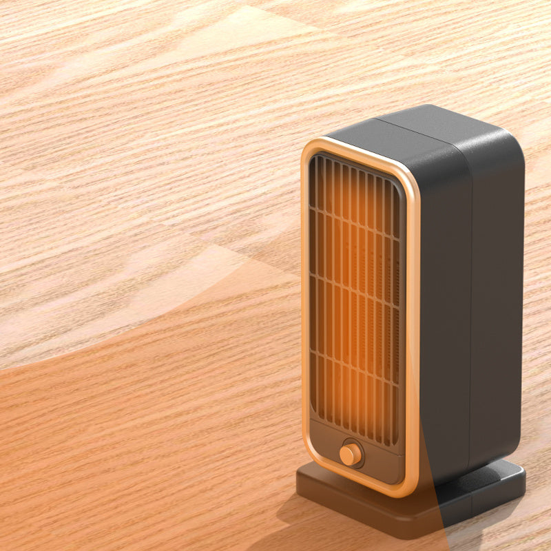 500W Portable Ceramic Electric Space Heater, Quiet, Square Shape, Tip-over Protection - 110-130V US Plug, No Energy Efficiency Rating, for Bedroom, Living Room, Office