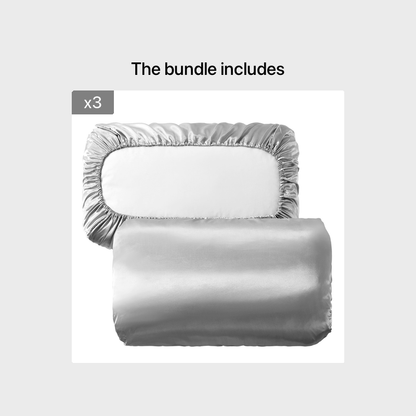 [Soft Satin Pillowcase] 2pcs Soft Breathable Satin Pillowcase | With Elastic Cord - Perfect For A Comfortable Sleep In Your Bedroom