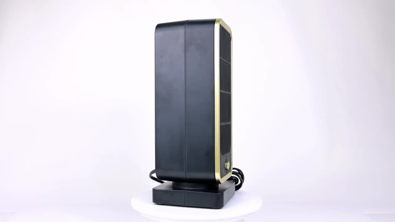 500W Portable Ceramic Electric Space Heater, Quiet, Square Shape, Tip-over Protection - 110-130V US Plug, No Energy Efficiency Rating, for Bedroom, Living Room, Office