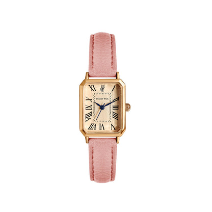 Ladies Square Roman Numeral Luxury Vintage Fashion Quartz Watch Fancy Women Watches Jewelry Sophisticated And Stylish Women Watch