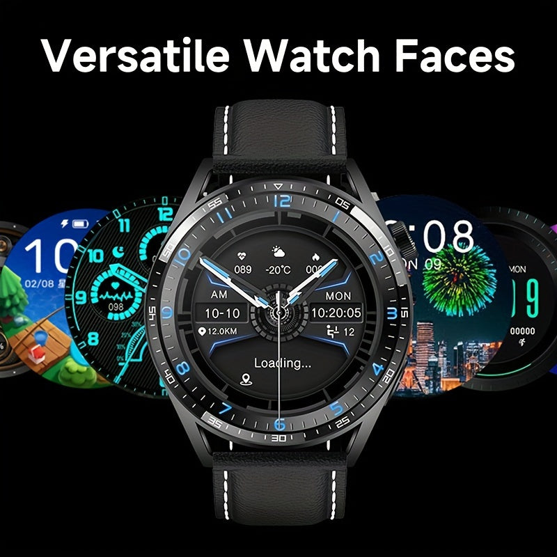 Aigo Smart Watch UM98 - 1.45" Full Touch Screen, Compatible With Android And IOS Devices, Waterproof Fitness Tracker Wearable With Sleep Monitor/Calorie Tracker/Pedometer/Distance Tracker/Magnetic Charging Watch Smartphone
