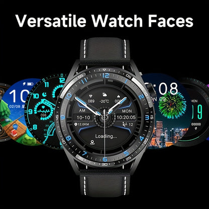 Aigo Smart Watch UM98 - 1.45" Full Touch Screen, Compatible With Android And IOS Devices, Waterproof Fitness Tracker Wearable With Sleep Monitor/Calorie Tracker/Pedometer/Distance Tracker/Magnetic Charging Watch Smartphone