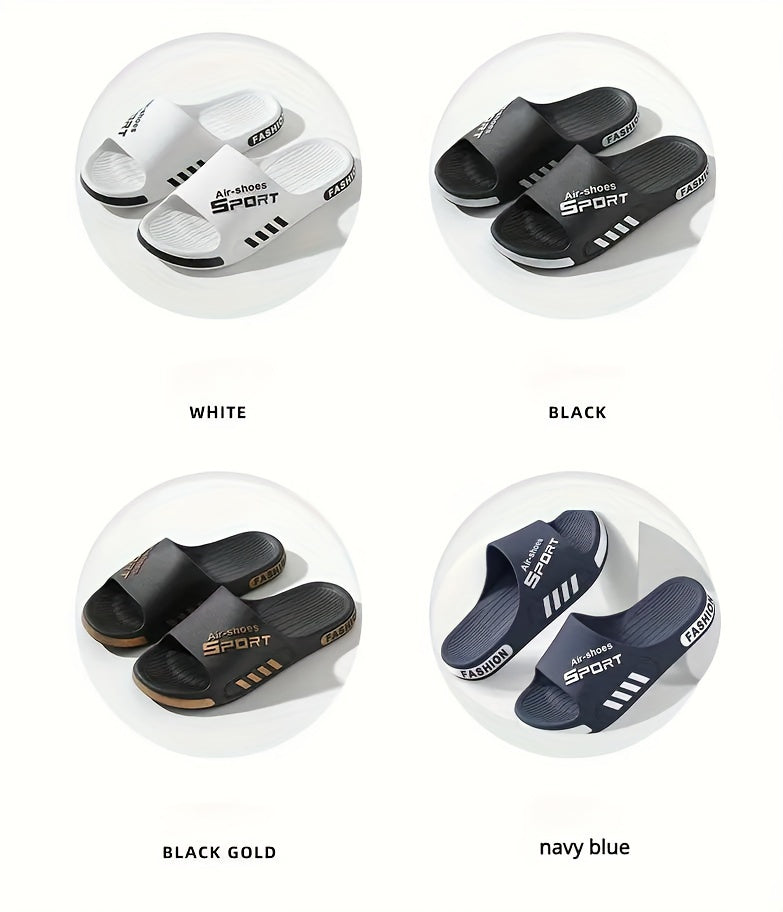 [Non-Slip PVC Slippers] Non-Slip, Wear-Resistant PVC Slippers - Men's Casual Summer Slip-On Sandals for Outdoor & Indoor Use | Outdoor Footwear | Casual Slipon Shoes | PVC Upper Sandalssuitable for Men & Women