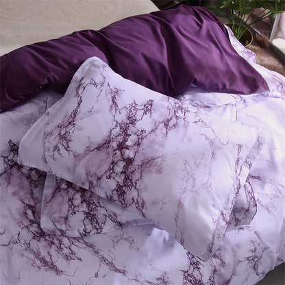 [Chemical Fiber] 3Psc Quilt Cover Three-Piece Set | 90G Chemical Fiber Brushed Printed Fabric | One Quilt Cover Plus a Pair of Pillowcases