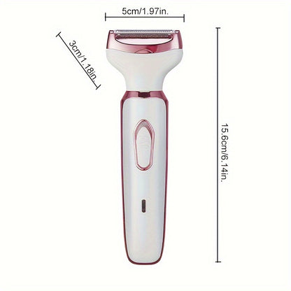SmoothGlide Womens Electric Shaving Kit - 4-in-1 Cordless Hair Remover for Face, Legs, Underarms & Bikini Area, Wet/Dry Use with Quick-Charge Micro USB, Portable & Perfect for Sensitive Skin, A Luxurious Holiday Gift
