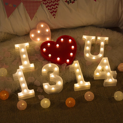 1pc LED Love Lamp Heart Shape Light Small Night Light Christmas Layout Creative Supplies Room Layout, Valentine's Day Christmas & Halloween Decorations