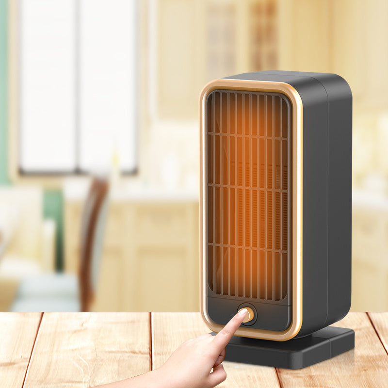 500W Portable Ceramic Electric Space Heater, Quiet, Square Shape, Tip-over Protection - 110-130V US Plug, No Energy Efficiency Rating, for Bedroom, Living Room, Office