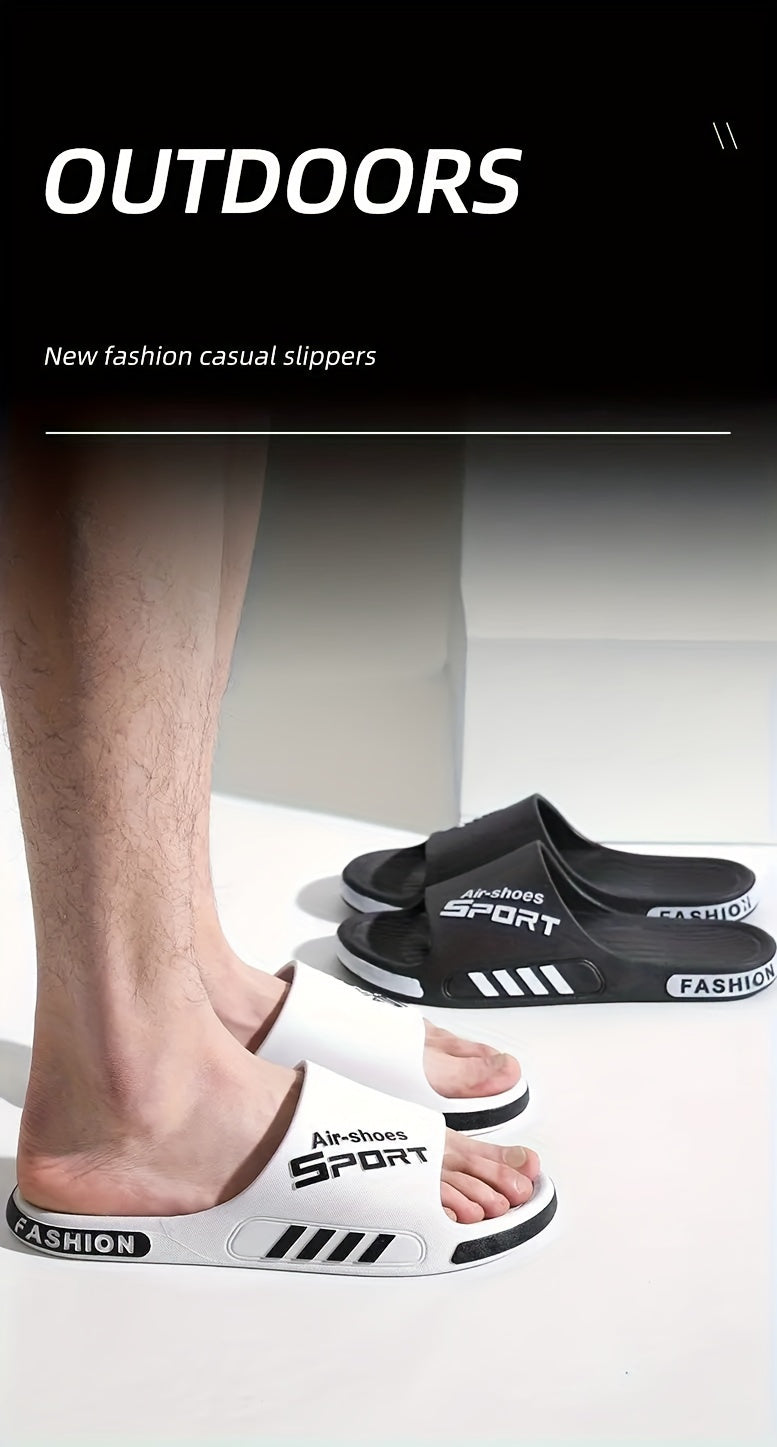 [Non-Slip PVC Slippers] Non-Slip, Wear-Resistant PVC Slippers - Men's Casual Summer Slip-On Sandals for Outdoor & Indoor Use | Outdoor Footwear | Casual Slipon Shoes | PVC Upper Sandalssuitable for Men & Women