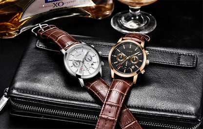 Watches Mens 2022 LIGE Top Brand Luxury Casual Leather Quartz Men's Watch Business Clock Male Sport Date Chronograph