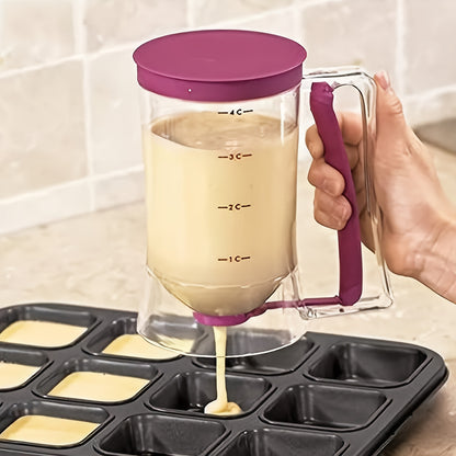[1pc Batter Dispenser] 1pc Collapsible Batter Dispenser | Pancake Cupcake Batter Separator for Cupcakes, Waffles, Muffin Mix, and Baked Goods