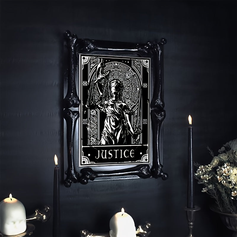 6pcs/set Black White Tarot Posters Wall Art, Living Room Bedroom Modern Wall Painting No Frame
