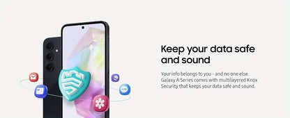 Samsung Galaxy A35 5G A356E 8+256GB Android Smartphone, Unlocked for all carriers, Awesome Iceblue