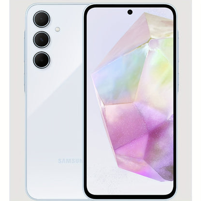 Samsung Galaxy A35 5G A356E 8+256GB Android Smartphone, Unlocked for all carriers, Awesome Iceblue