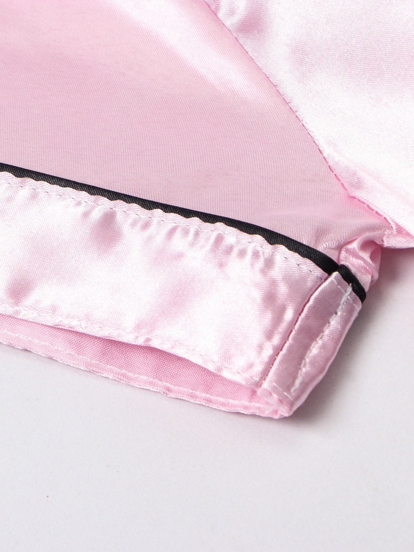 2pcs Girls Pajamas Outfit V-neck Button Casual Short Sleeve Top & Elastic Waist Shorts Set Kids Summer Clothes